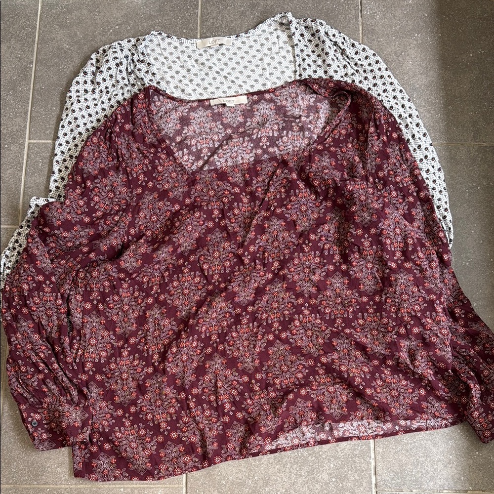 Loft Two Women’s Lightweight Long Sleeve Blouses